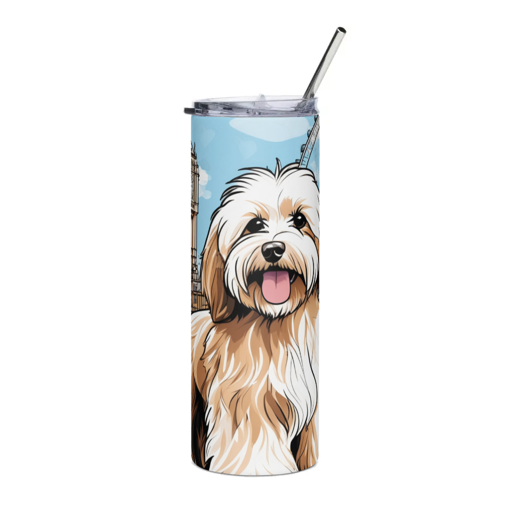 PugMug Custom Tan Havanese Dog Stainless Steel Tumbler