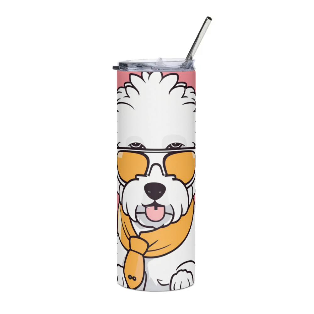 PugMug Custom Bichons Frise Stainless Steel Tumbler