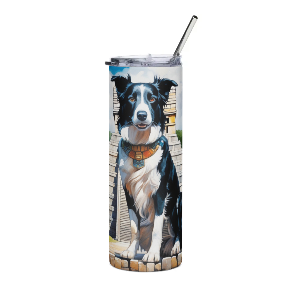 PugMug Custom Border Collie Stainless Steel Tumbler