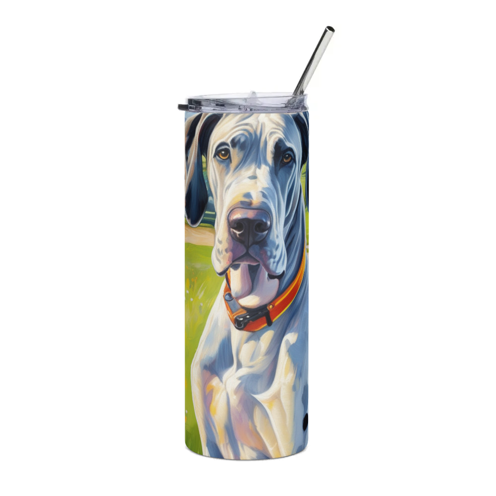 PugMug Custom Great Dane Stainless Steel Tumbler