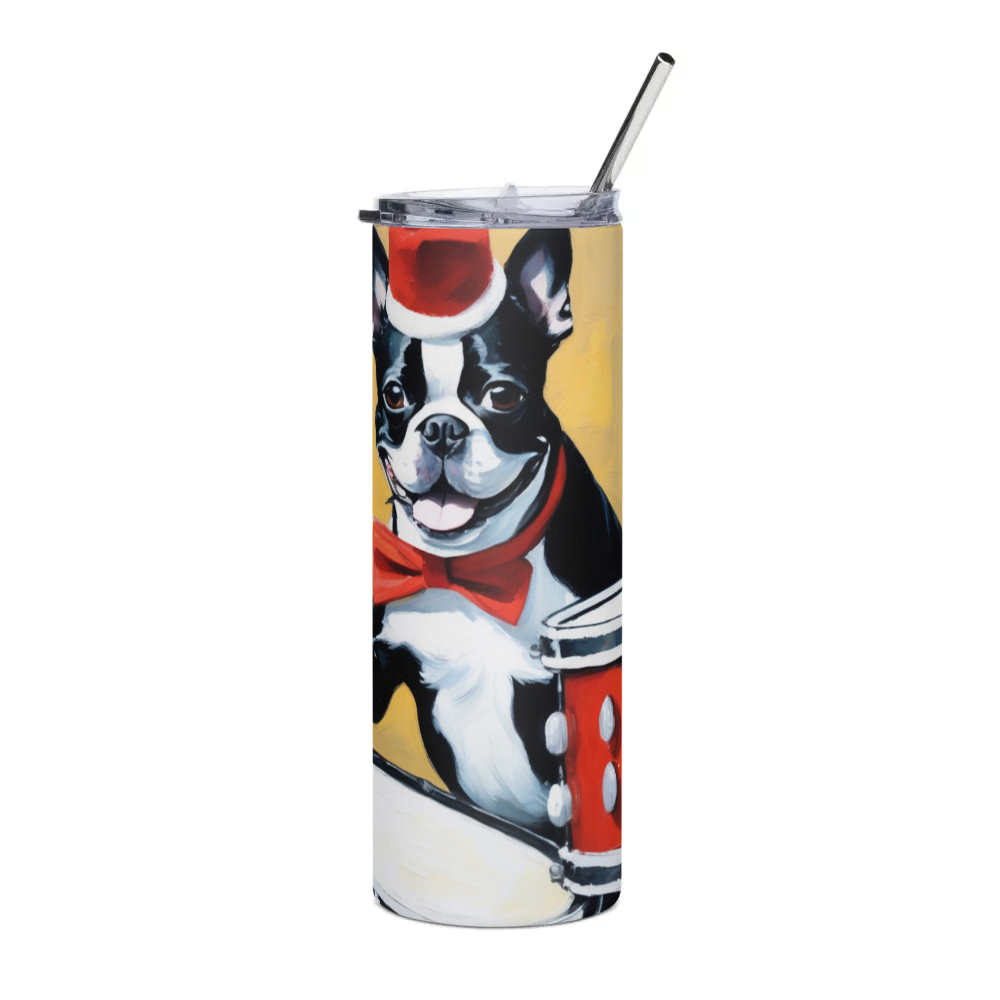 PugMug Custom Boston Terrier Stainless Steel Tumbler