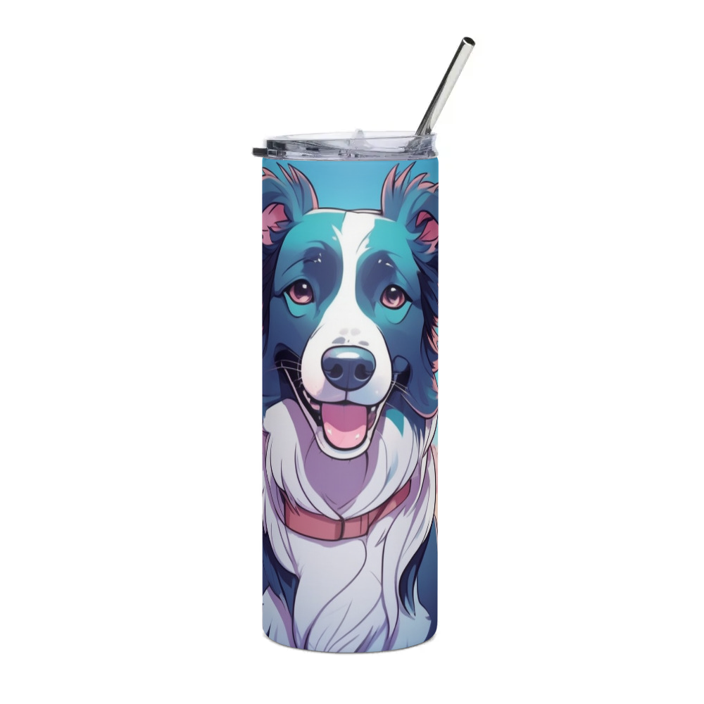 PugMug Custom Border Collie Stainless Steel Tumbler