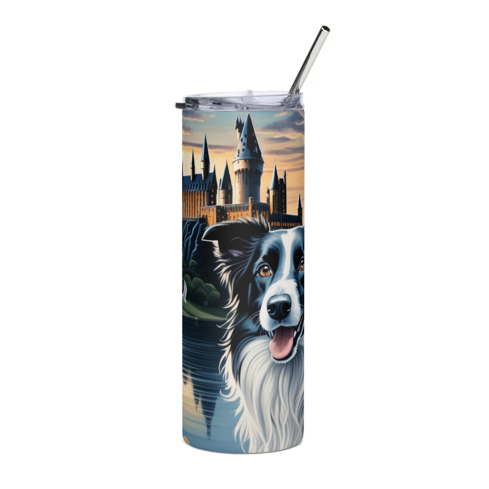 PugMug Custom Border Collie Stainless Steel Tumbler