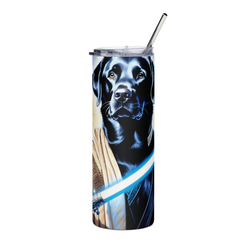 PugMug Custom Black Labrador Retriever Stainless Steel Tumbler