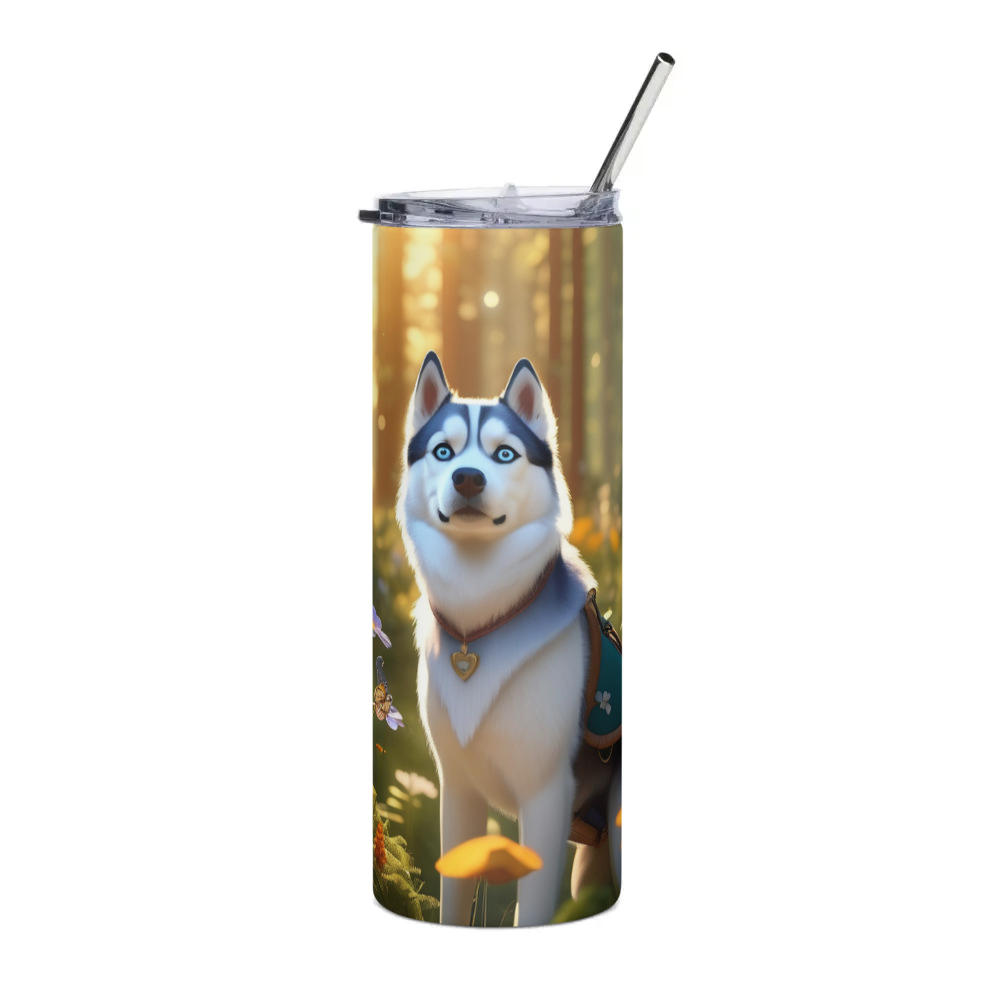 PugMug Custom Siberian Husky Stainless Steel Tumbler