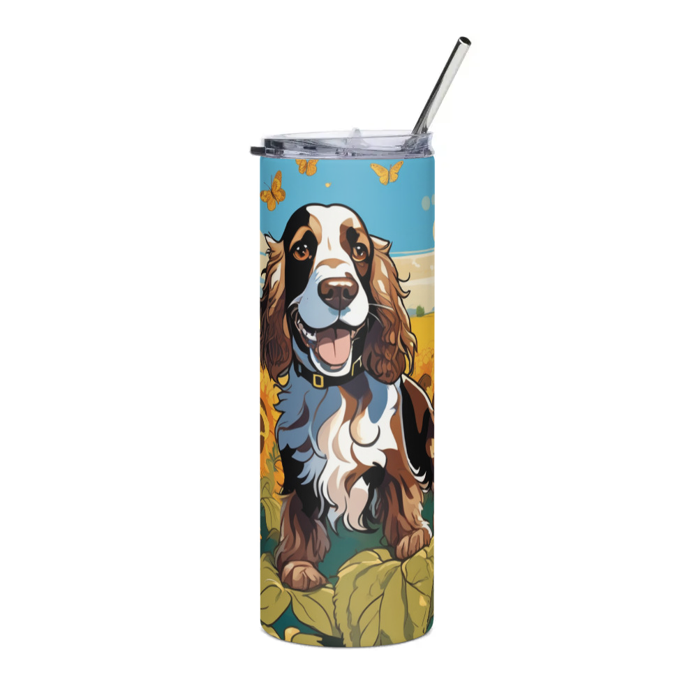 PugMug Custom English Cocker Spaniel Stainless Steel Tumbler