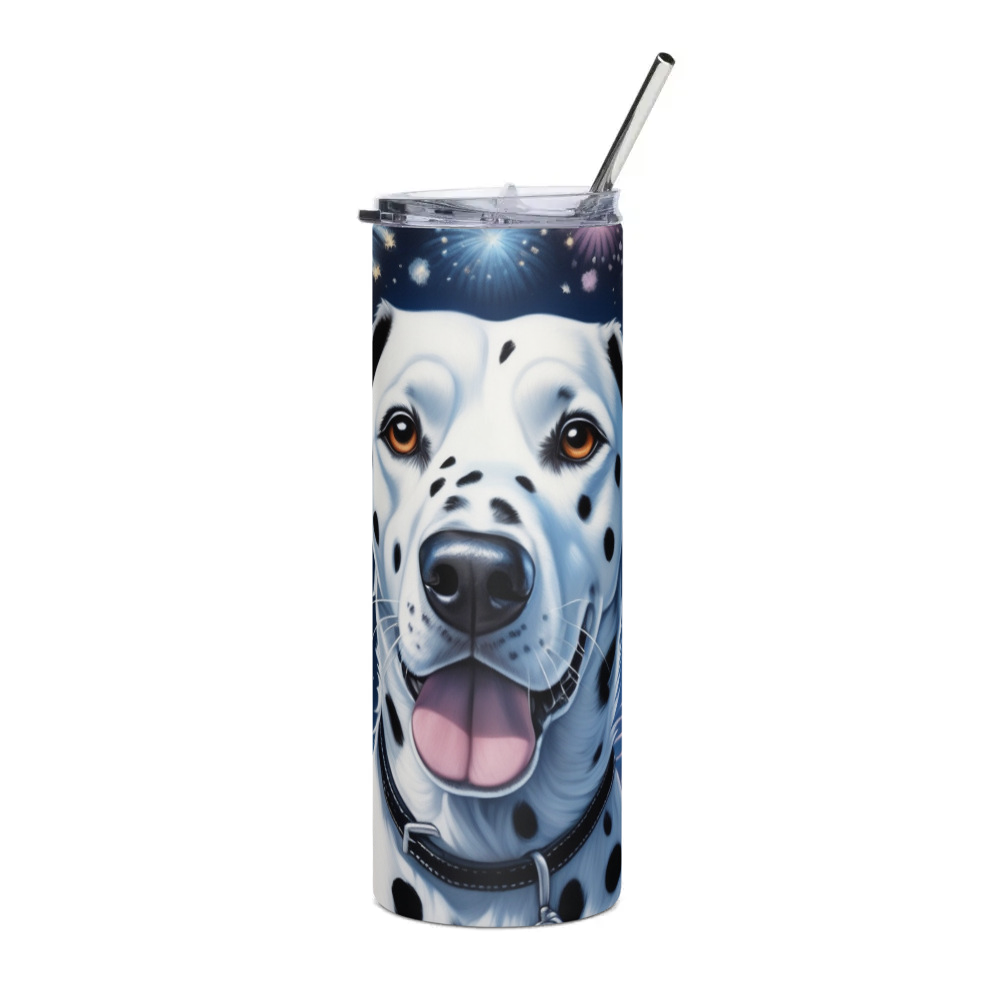PugMug Custom Dalmatian Stainless Steel Tumbler