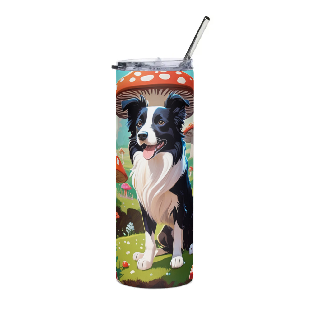 PugMug Custom Border Collie Stainless Steel Tumbler