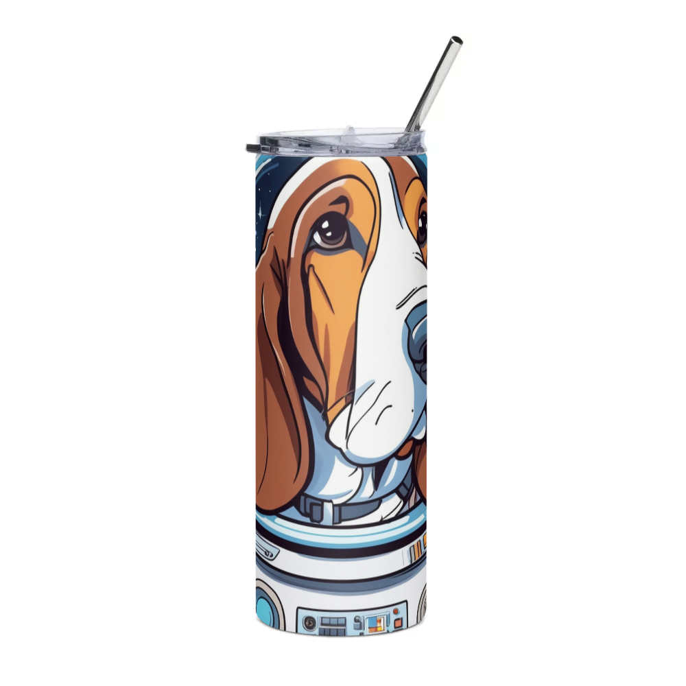 PugMug Custom Basset Hound Stainless Steel Tumbler
