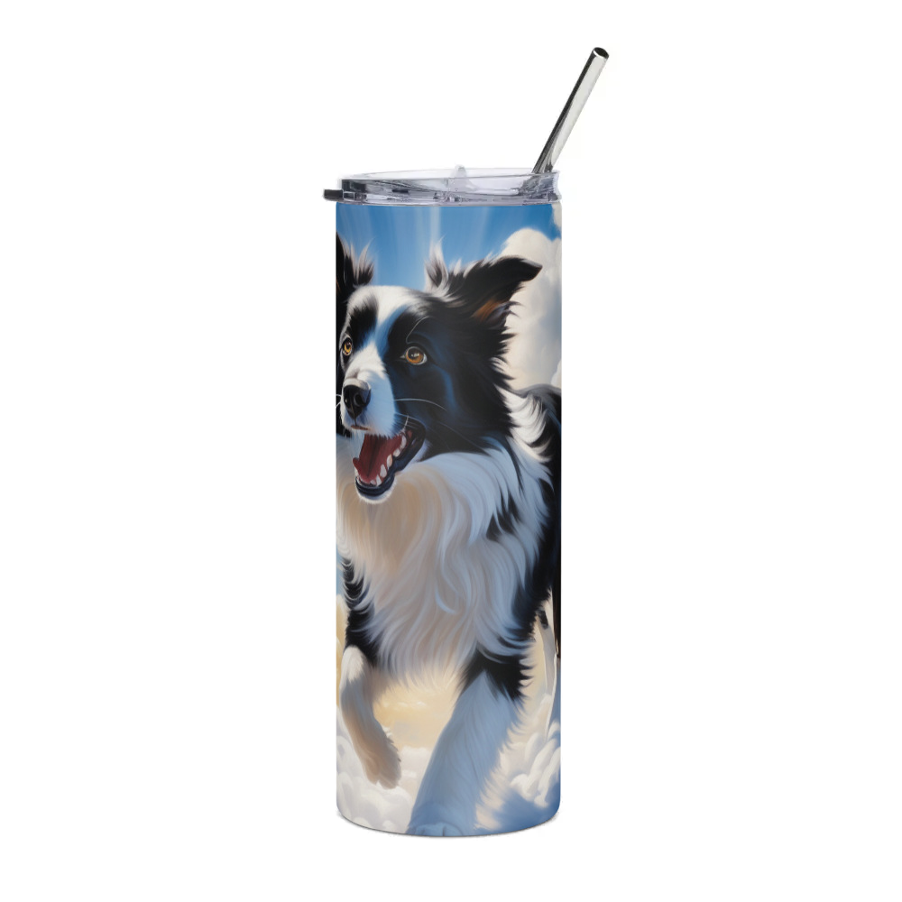 PugMug Custom Border Collie Stainless Steel Tumbler