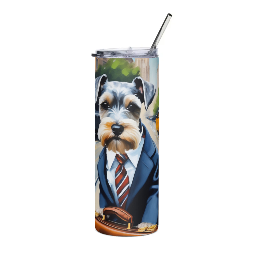 PugMug Custom Miniature Schnauzer Stainless Steel Tumbler
