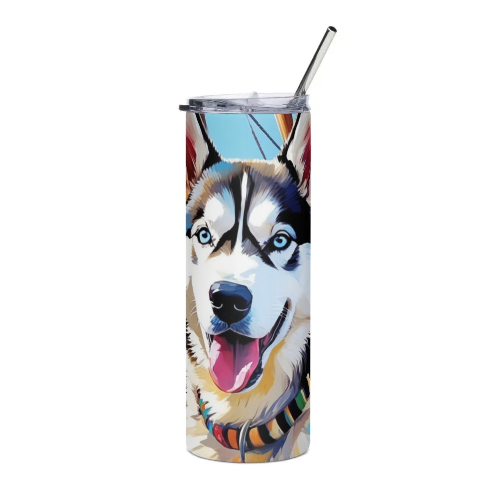 PugMug Custom Siberian Husky Stainless Steel Tumbler