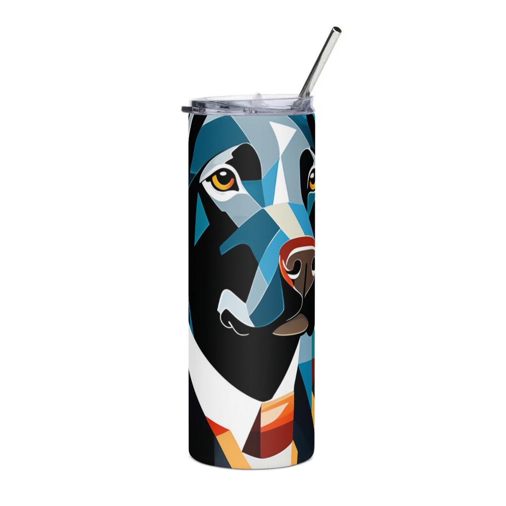 PugMug Custom Black Labrador Retriever Stainless Steel Tumbler