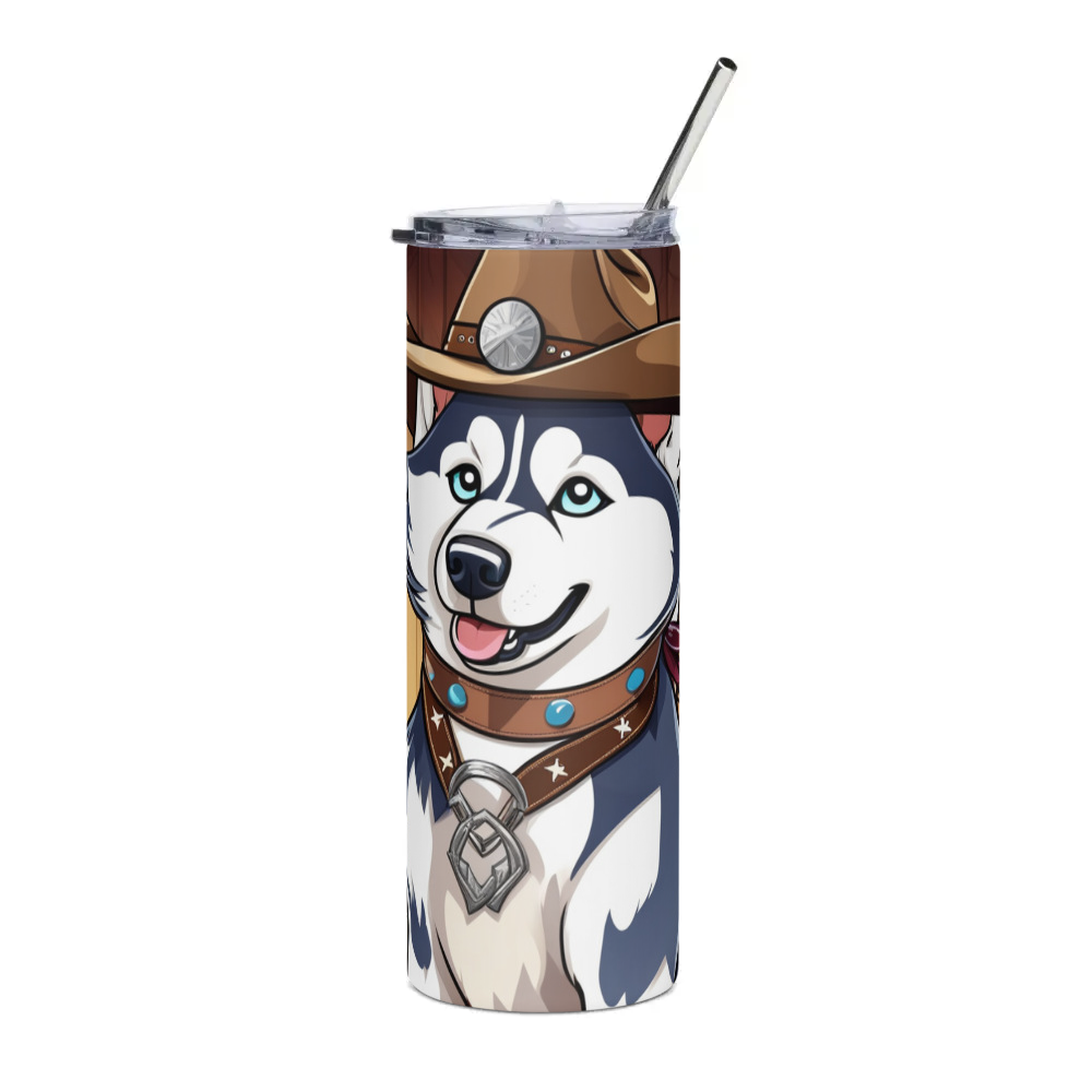 PugMug Custom Siberian Husky Stainless Steel Tumbler