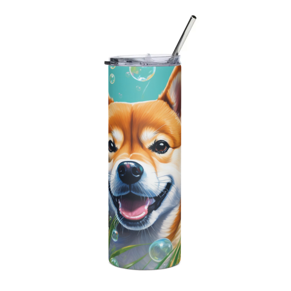 PugMug Custom Shiba Inu Stainless Steel Tumbler