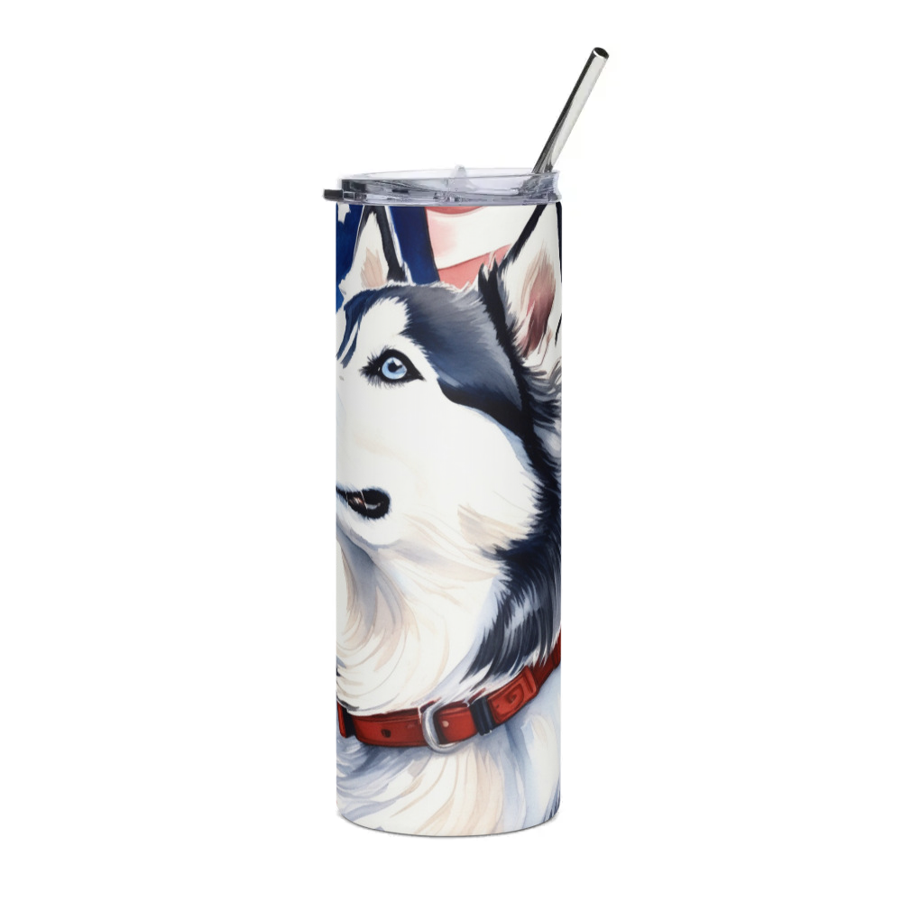 PugMug Custom Siberian Husky Stainless Steel Tumbler