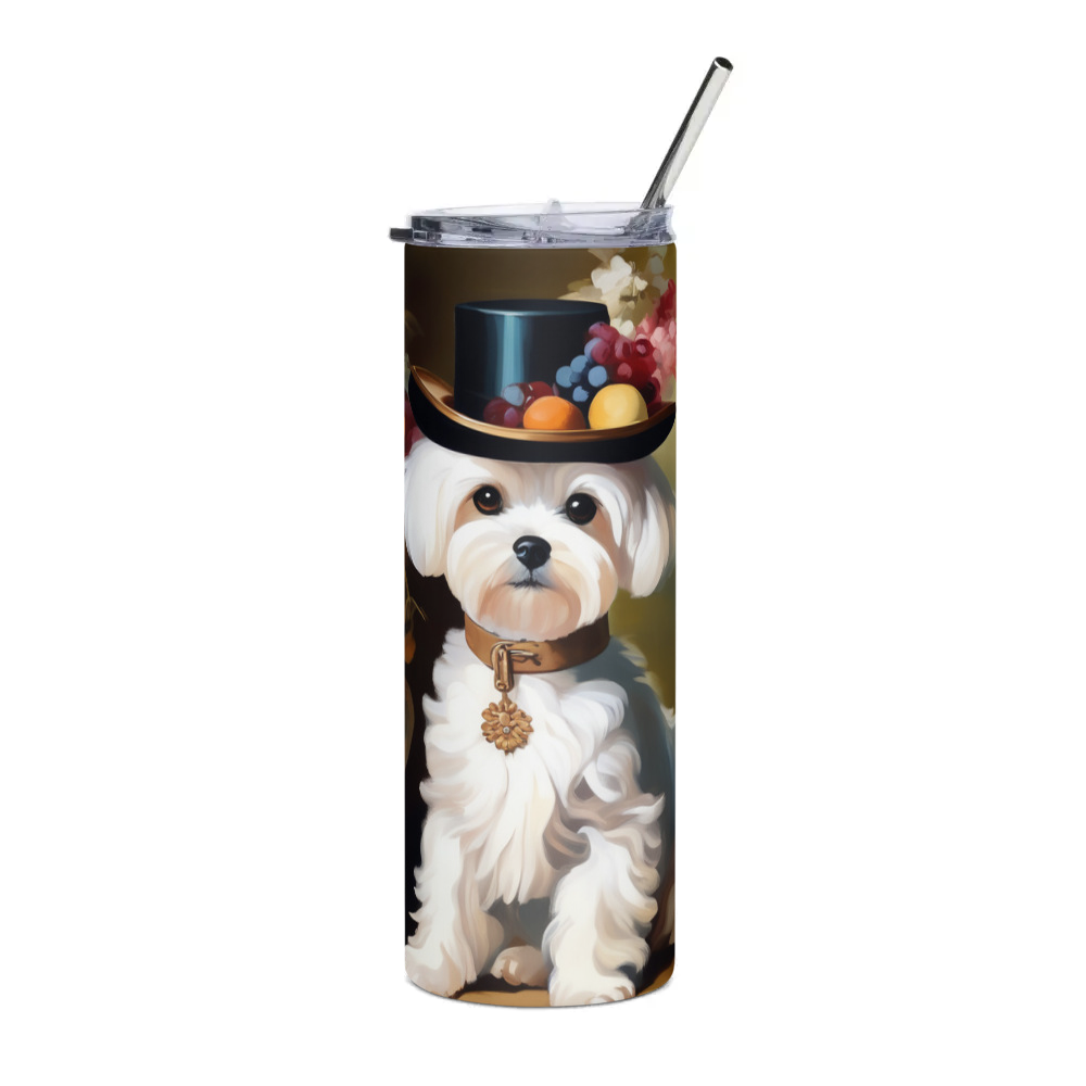 PugMug Custom Maltese Dog Stainless Steel Tumbler