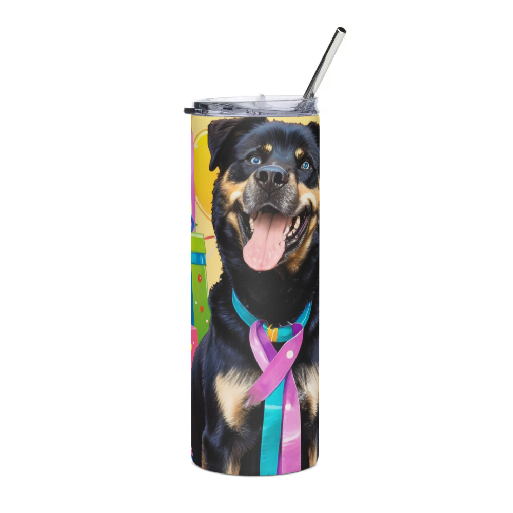PugMug Custom Blue Stainless Steel Tumbler