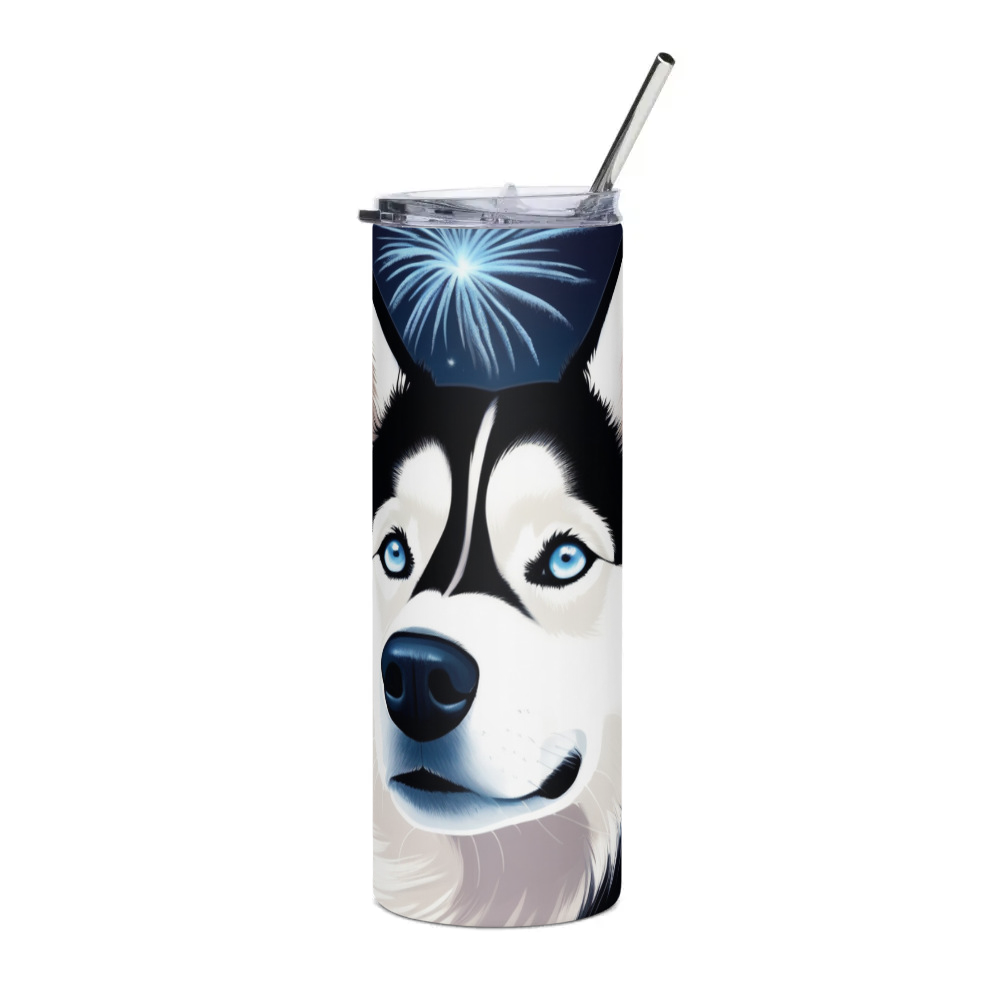 PugMug Custom Siberian Husky Stainless Steel Tumbler