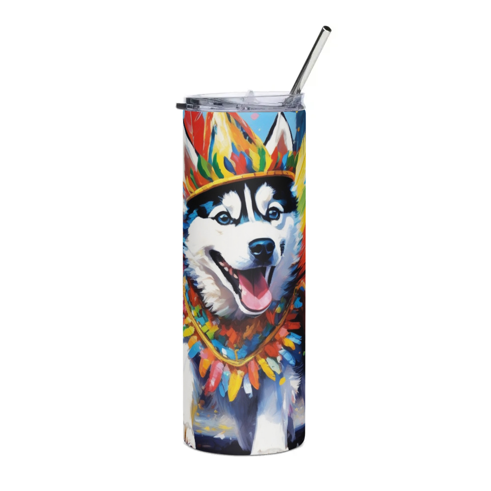 PugMug Custom Siberian Husky Stainless Steel Tumbler