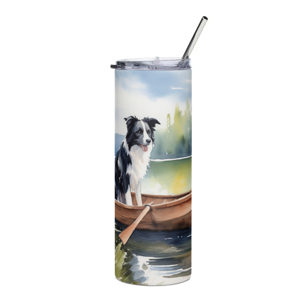 PugMug Custom Border Collie Stainless Steel Tumbler