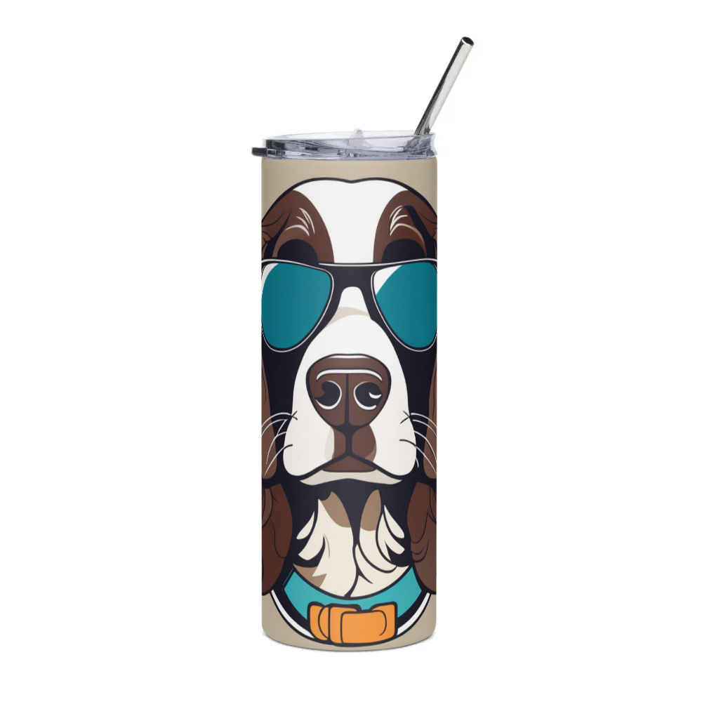 PugMug Custom English Springer Spaniel Stainless Steel Tumbler