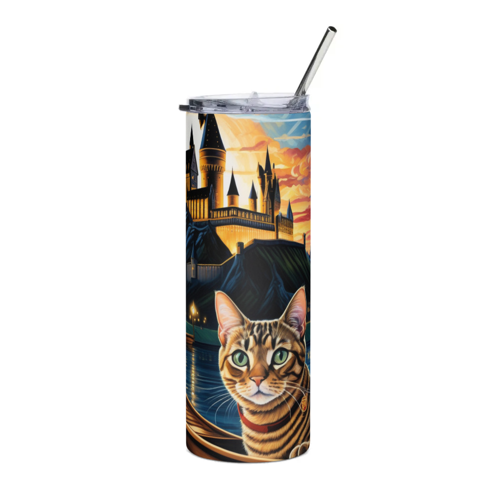 PugMug Custom Tabby Exotic Cat Stainless Steel Tumbler