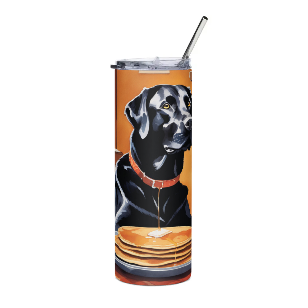 PugMug Custom Black Labrador Retriever Stainless Steel Tumbler