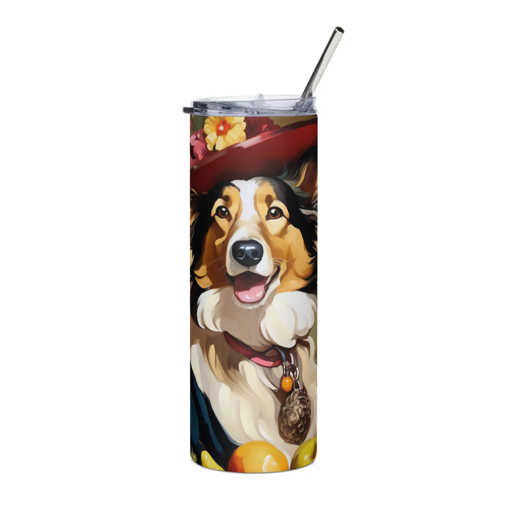 PugMug Custom Collie Stainless Steel Tumbler