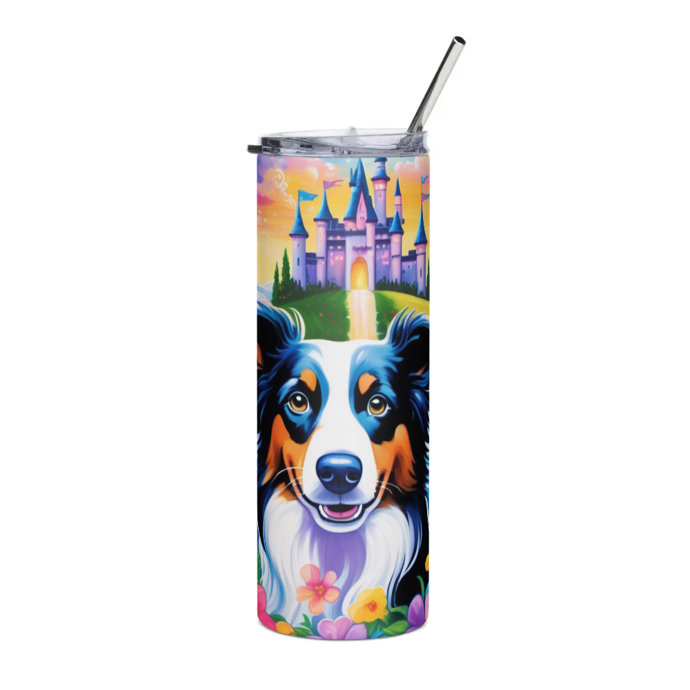 PugMug Custom Border Collie Stainless Steel Tumbler