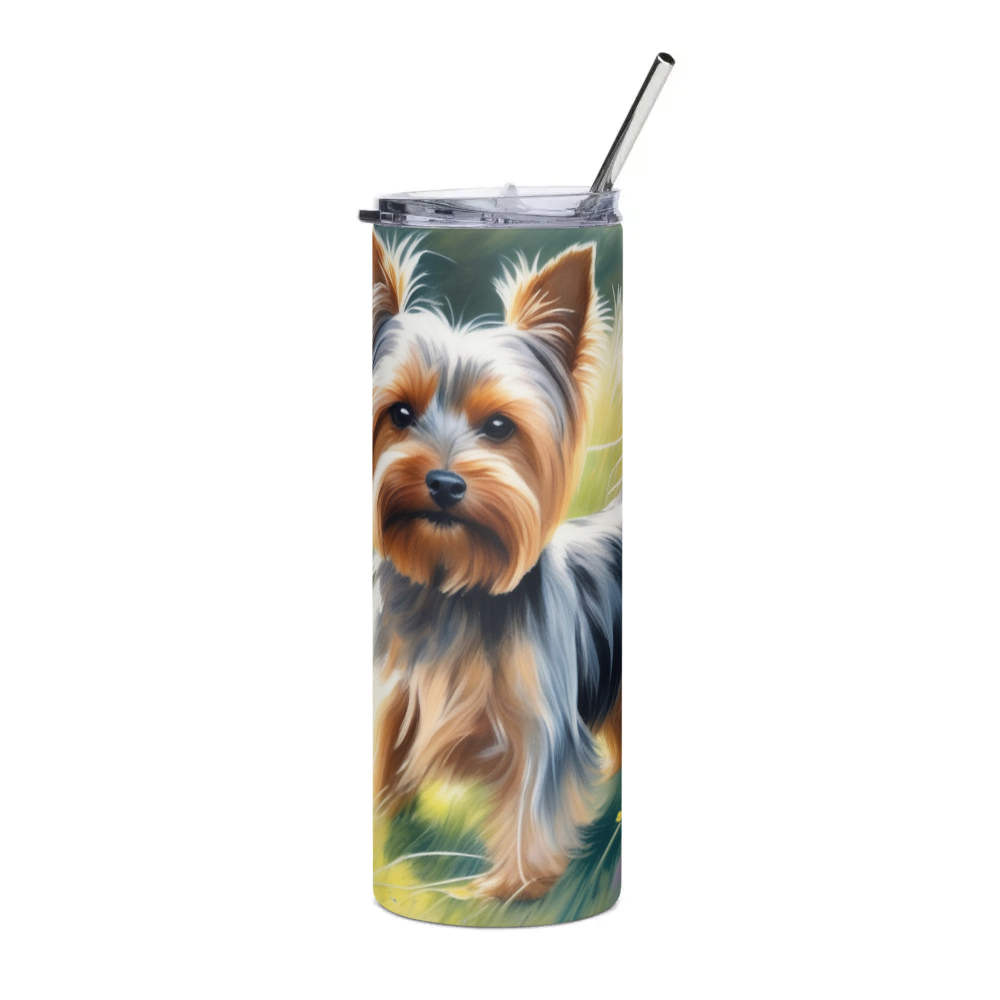 PugMug Custom Yorkshire Terrier Stainless Steel Tumbler
