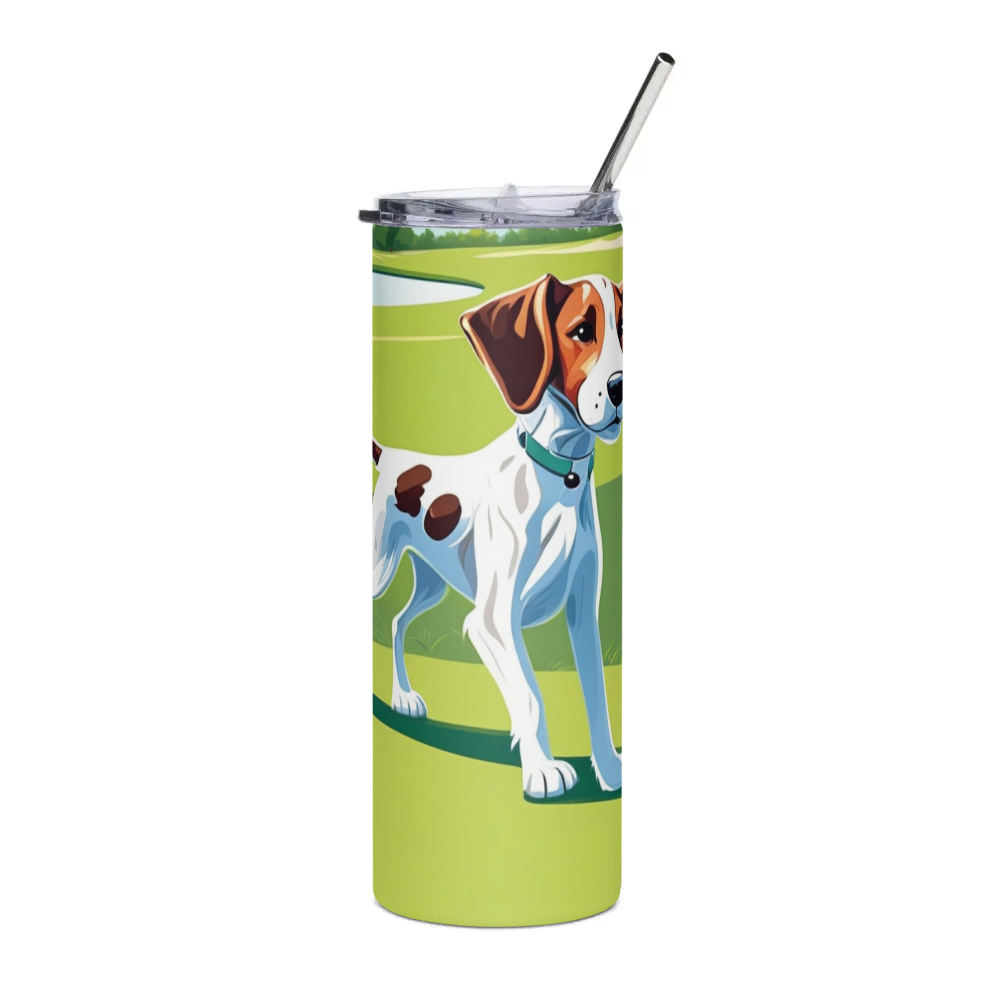 PugMug Custom Pointer Dog Stainless Steel Tumbler