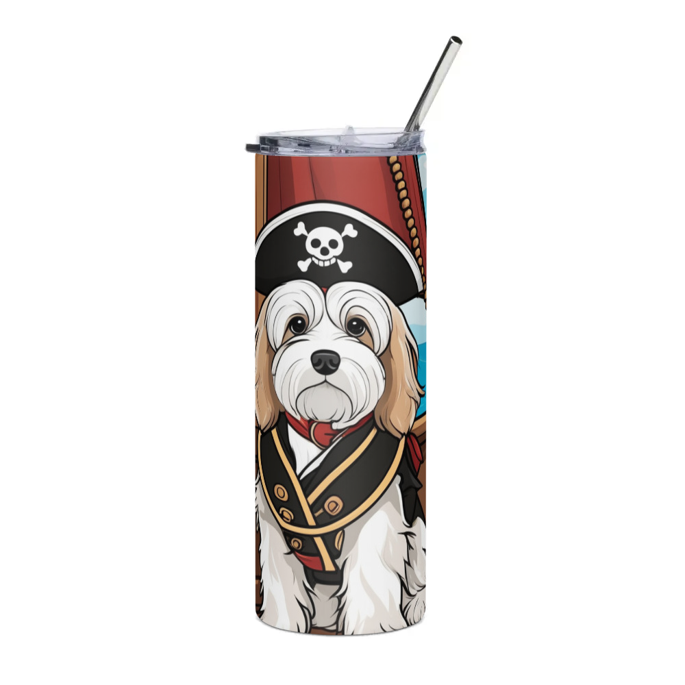 PugMug Custom Tan Havanese Dog Stainless Steel Tumbler