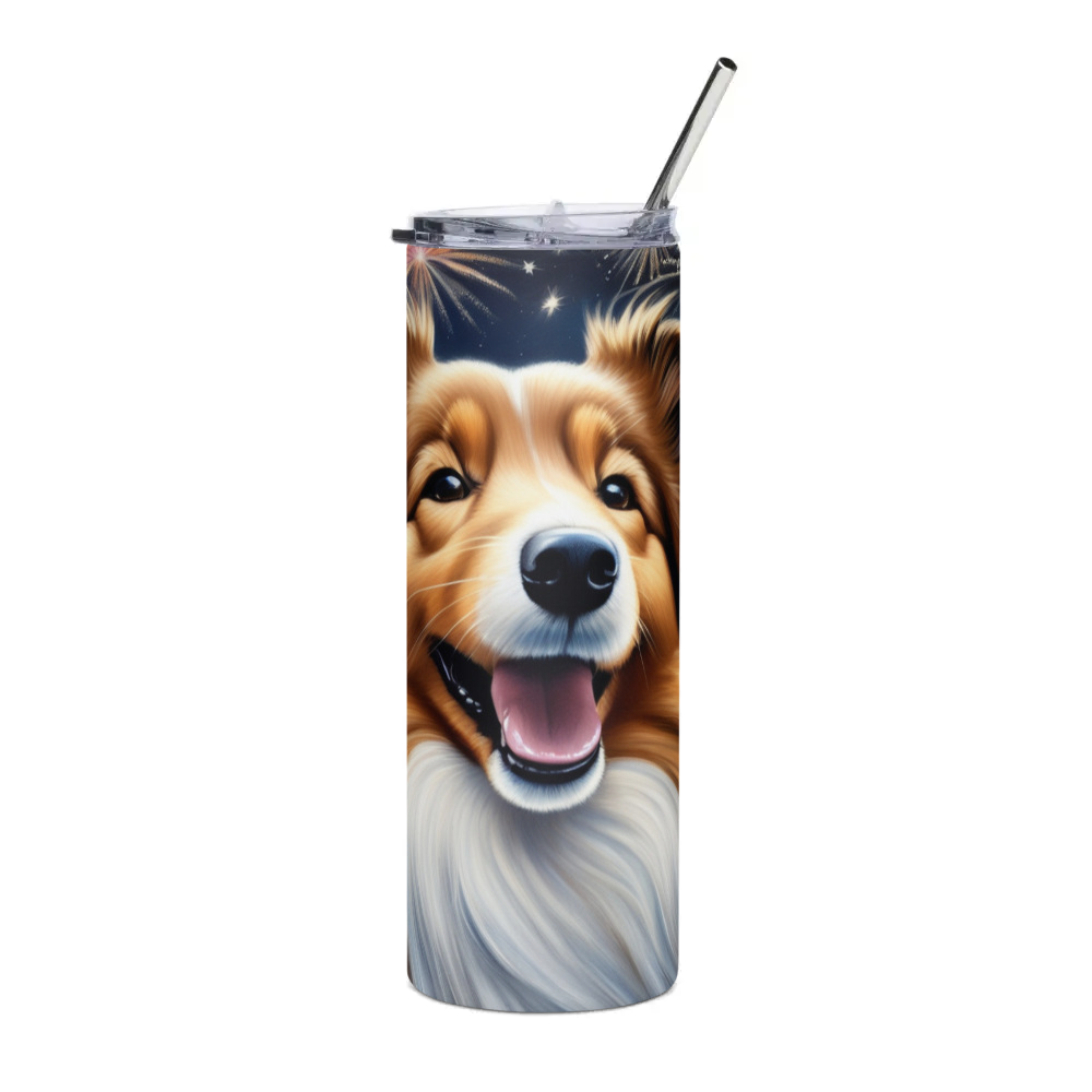 PugMug Custom Shetland Sheepdog Stainless Steel Tumbler