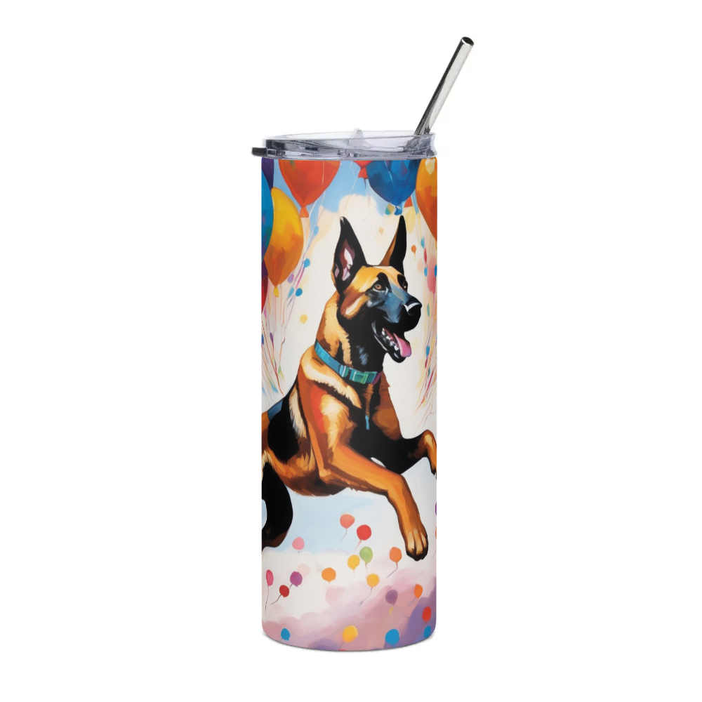 PugMug Custom Belgian Malinois Stainless Steel Tumbler