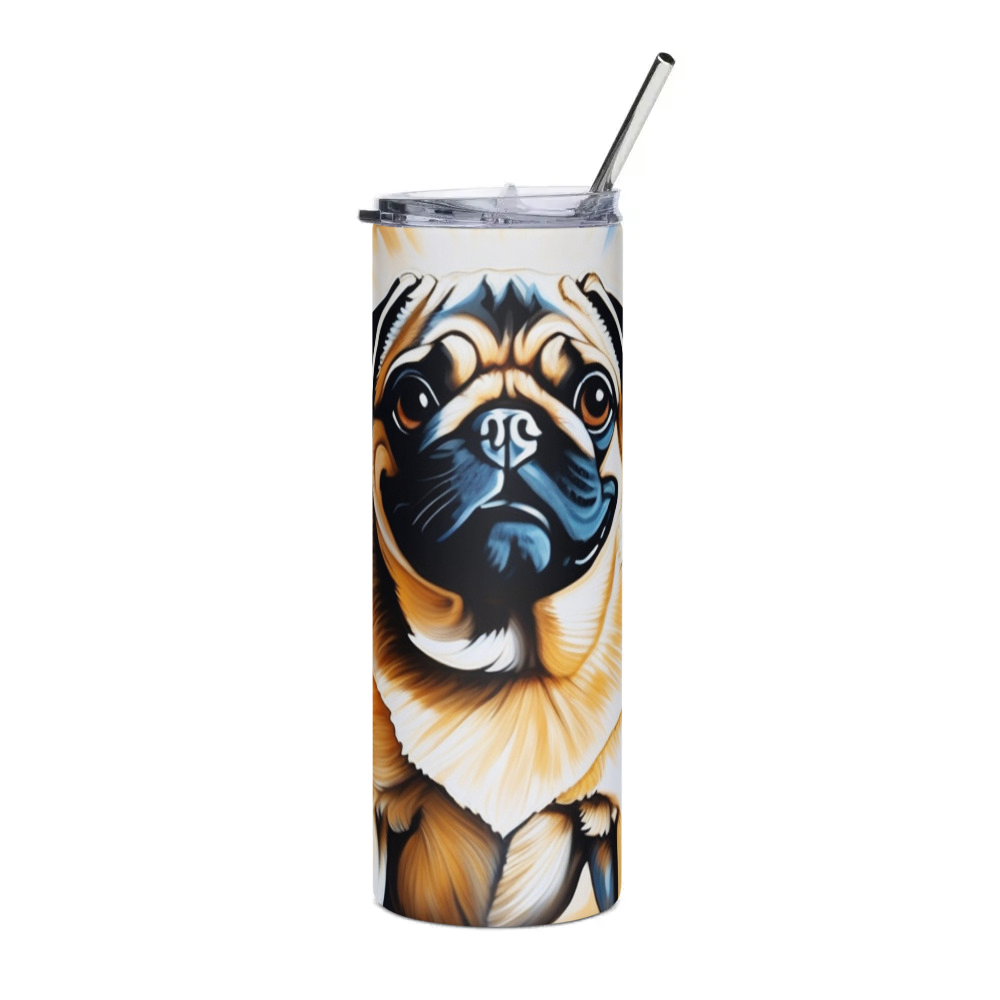 PugMug Custom Pug Stainless Steel Tumbler