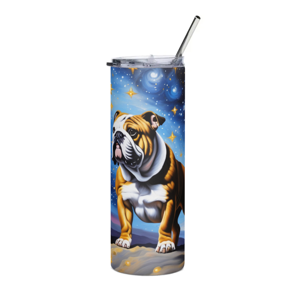 PugMug Custom Bulldog Stainless Steel Tumbler