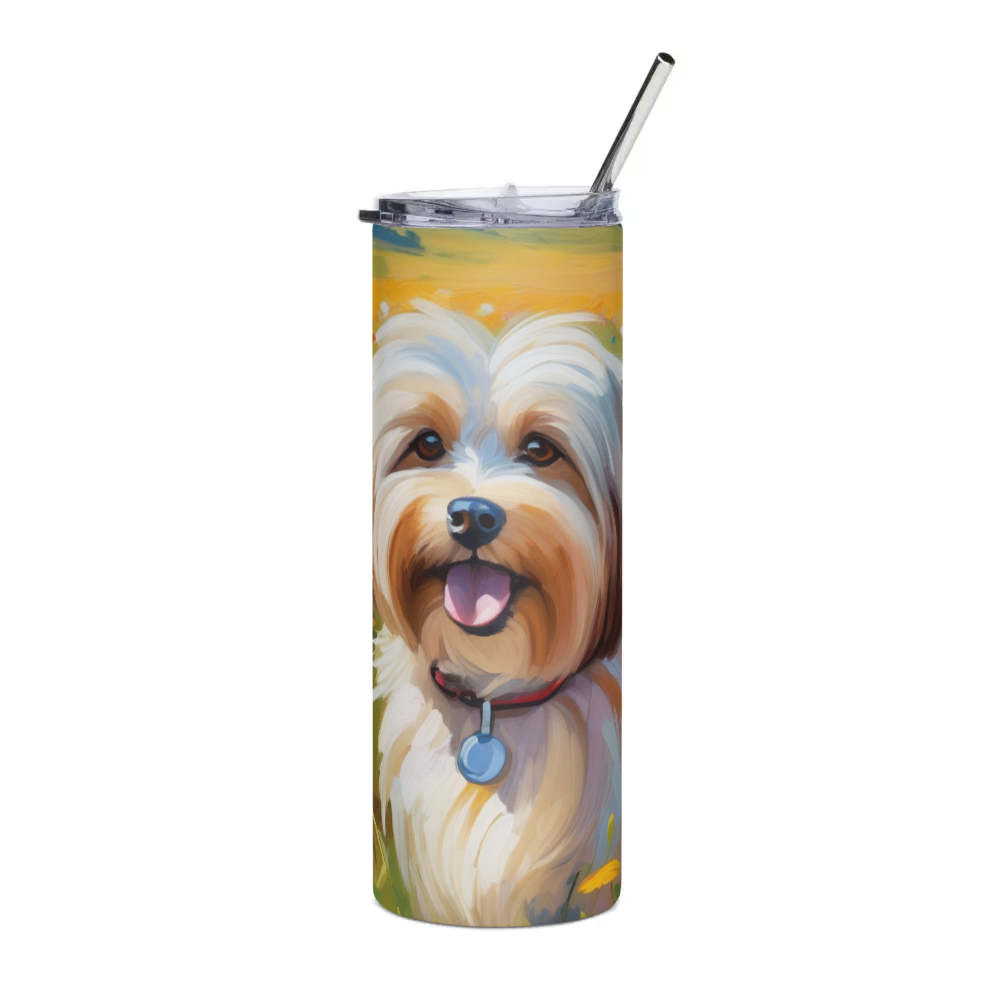 PugMug Custom Tan Havanese Dog Stainless Steel Tumbler