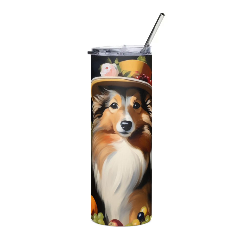PugMug Custom Shetland Sheepdog Stainless Steel Tumbler