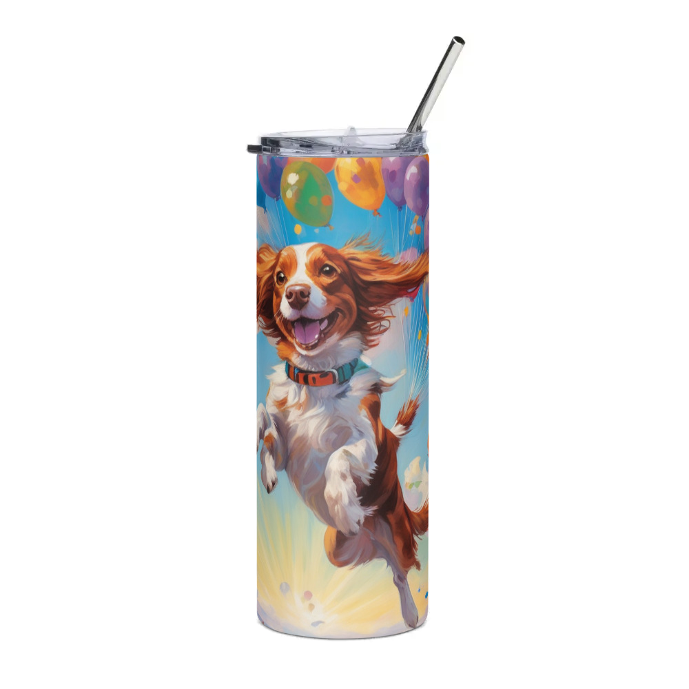 PugMug Custom Brittany Dog Stainless Steel Tumbler