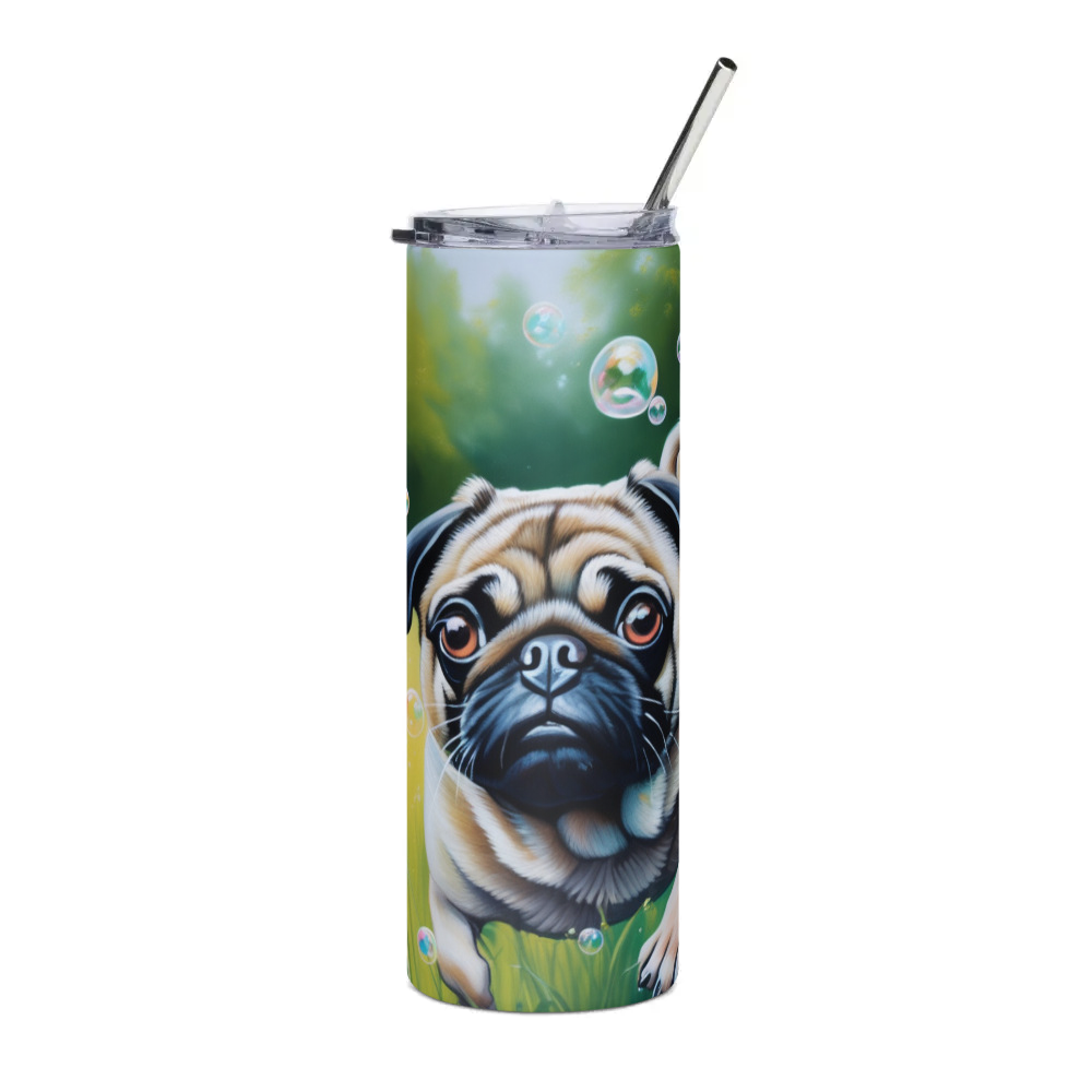 PugMug Custom Pug Stainless Steel Tumbler