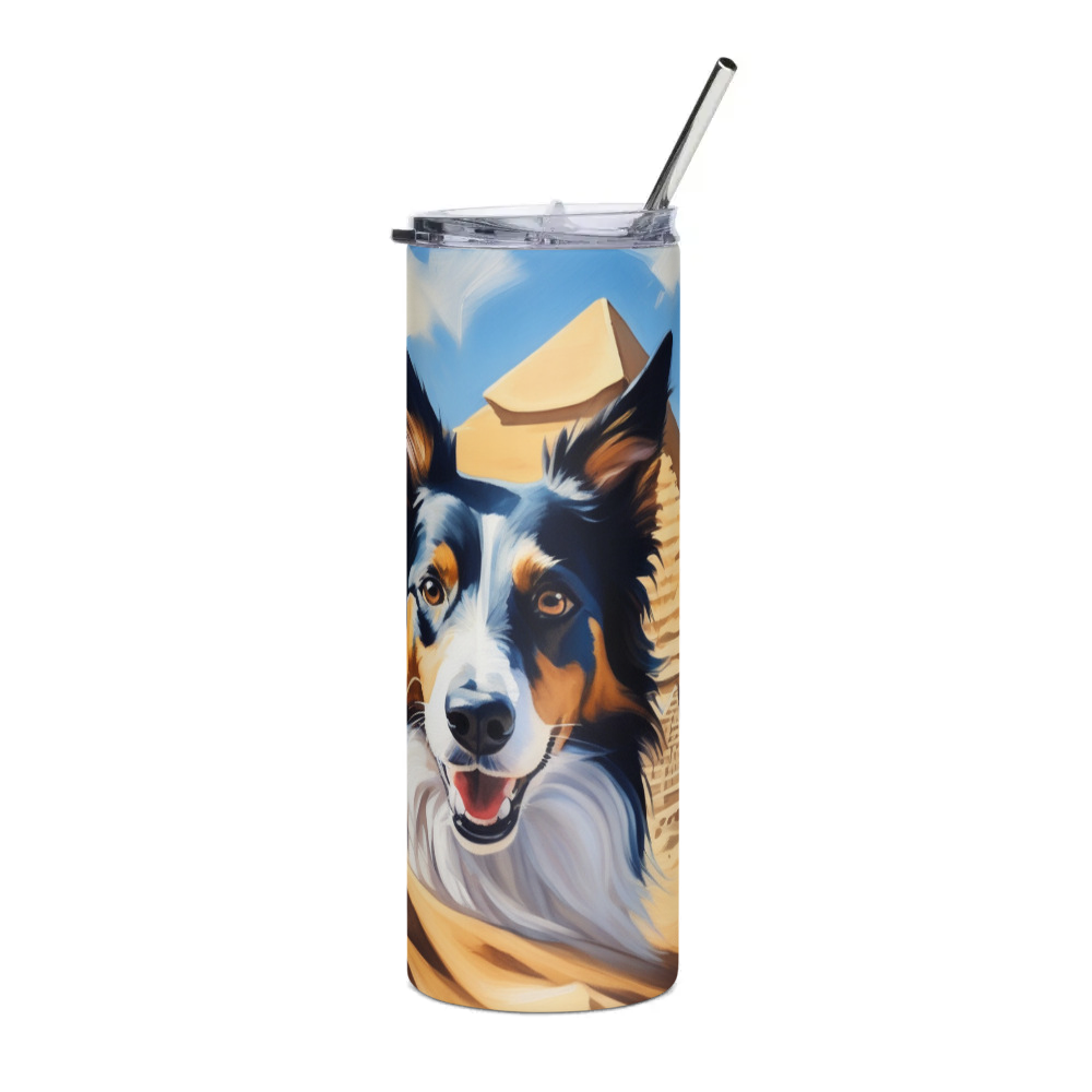 PugMug Custom Border Collie Stainless Steel Tumbler
