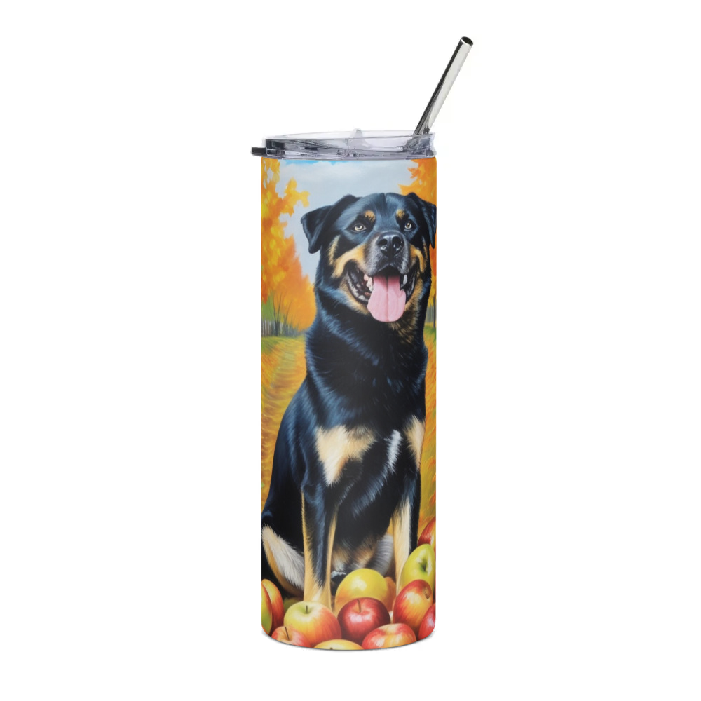 PugMug Custom Blue Stainless Steel Tumbler