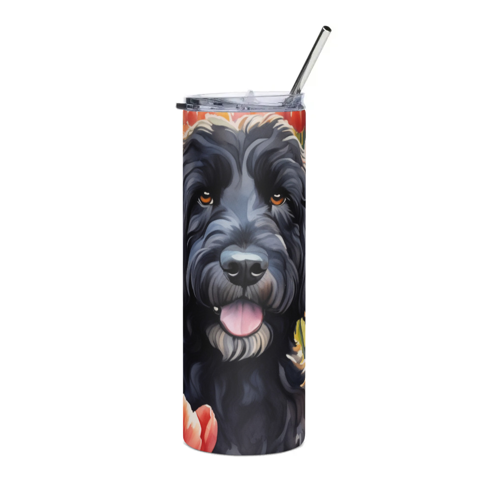PugMug Custom Portuguese Water Dog Stainless Steel Tumbler