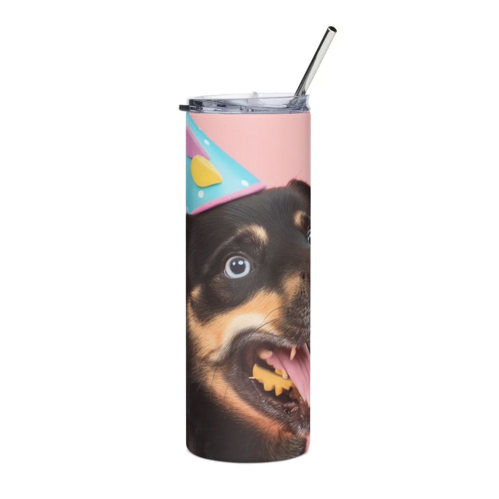 PugMug Custom Blue Stainless Steel Tumbler
