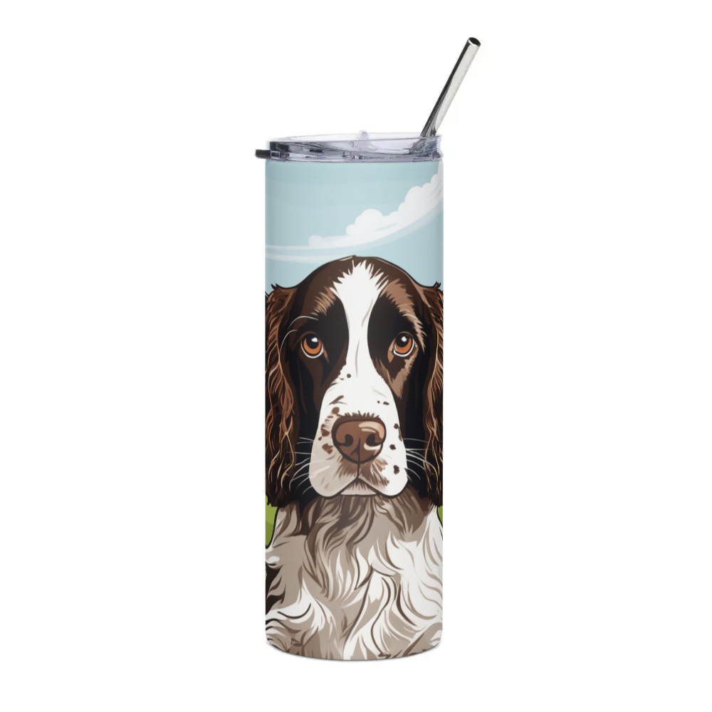 PugMug Custom English Springer Spaniel Stainless Steel Tumbler