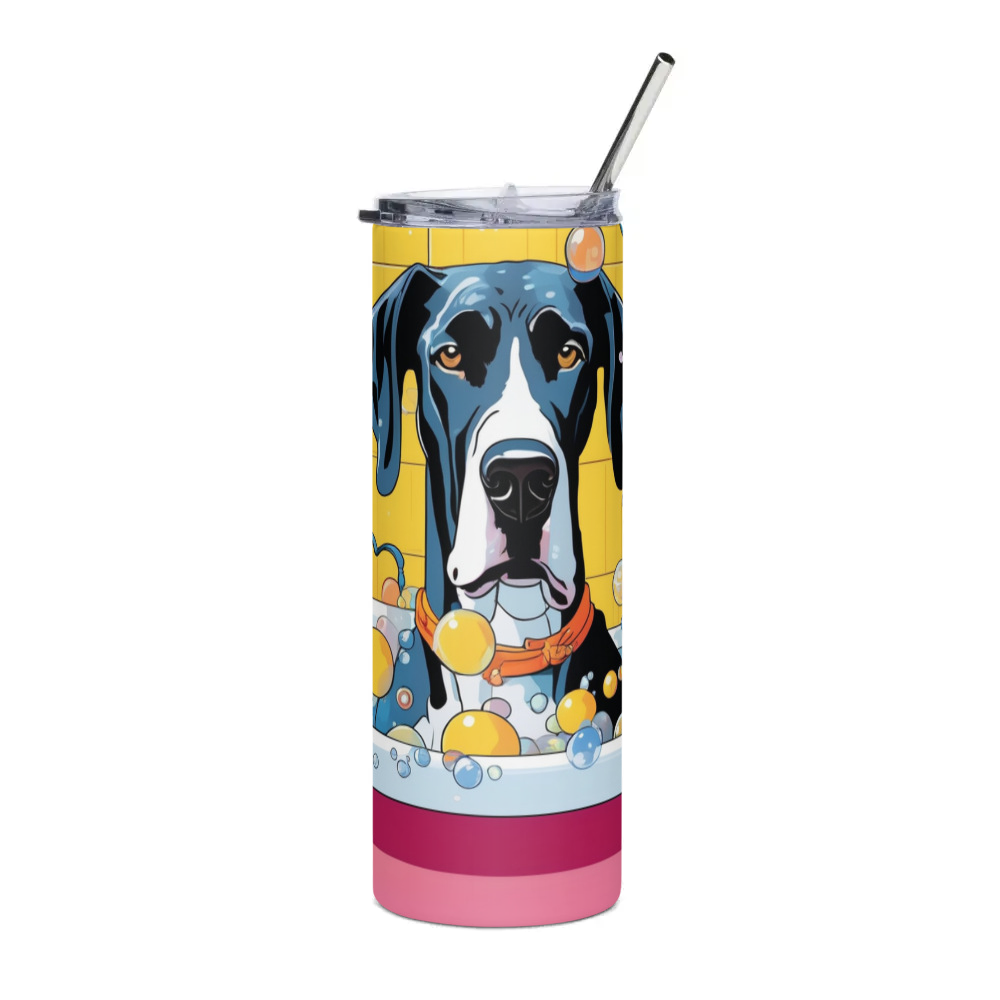 PugMug Custom Great Dane Stainless Steel Tumbler