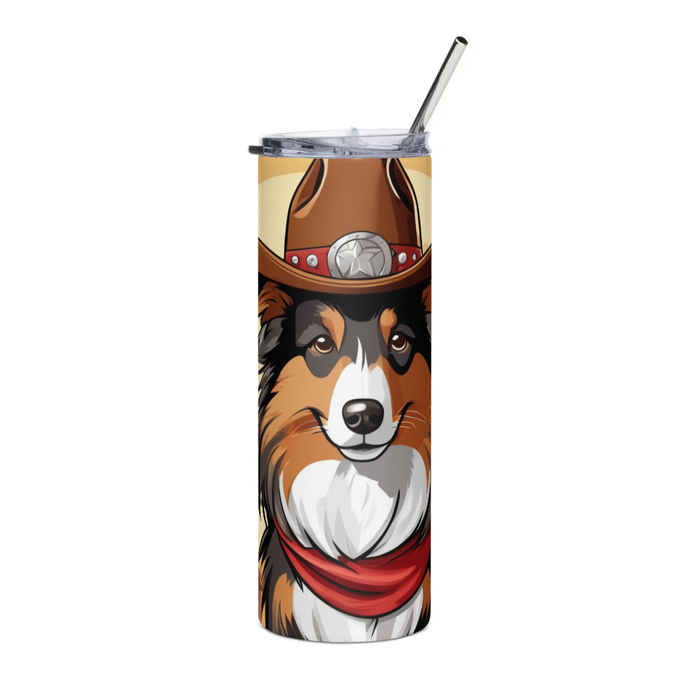 PugMug Custom Shetland Sheepdog Stainless Steel Tumbler