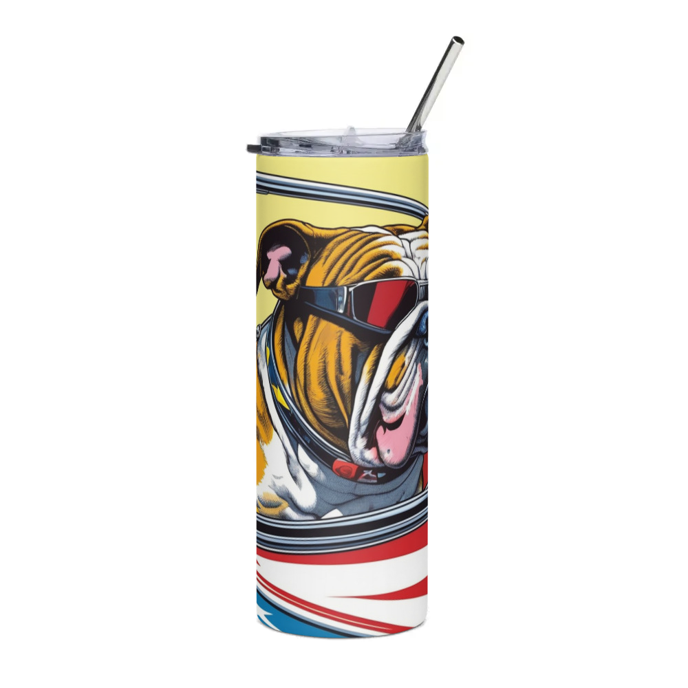 PugMug Custom Bulldog Stainless Steel Tumbler