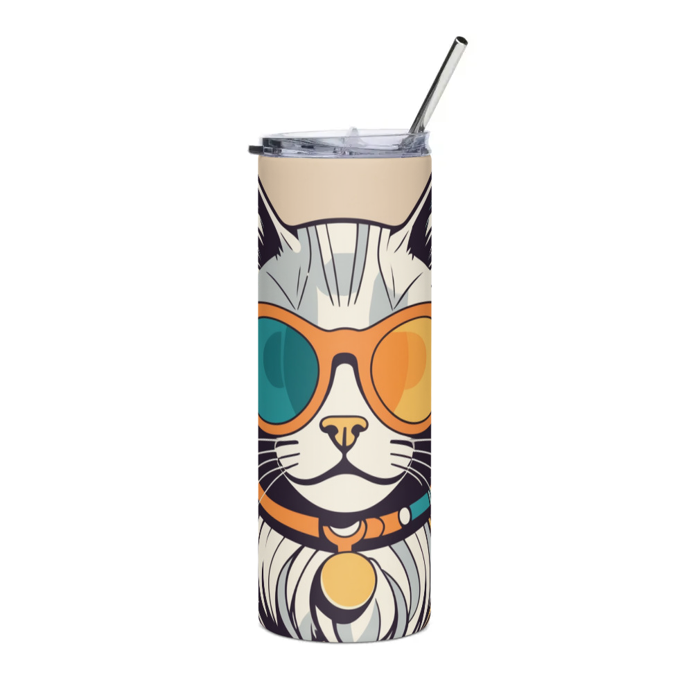PugMug Custom Tabby Ragdoll Cat Stainless Steel Tumbler